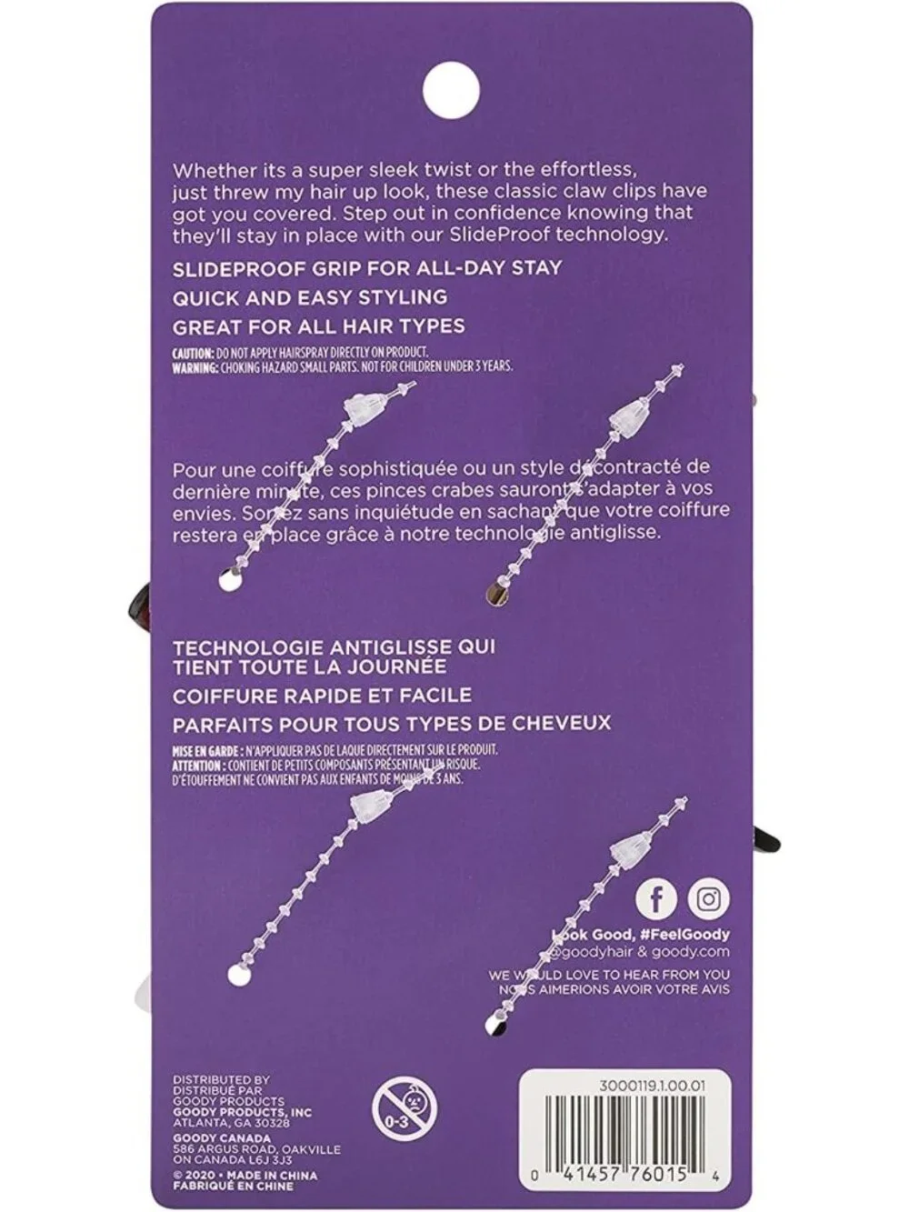 Chic Medium Claw Clips - 4 Ct Assorted Neutrals, Secure Grip Hair Accessories